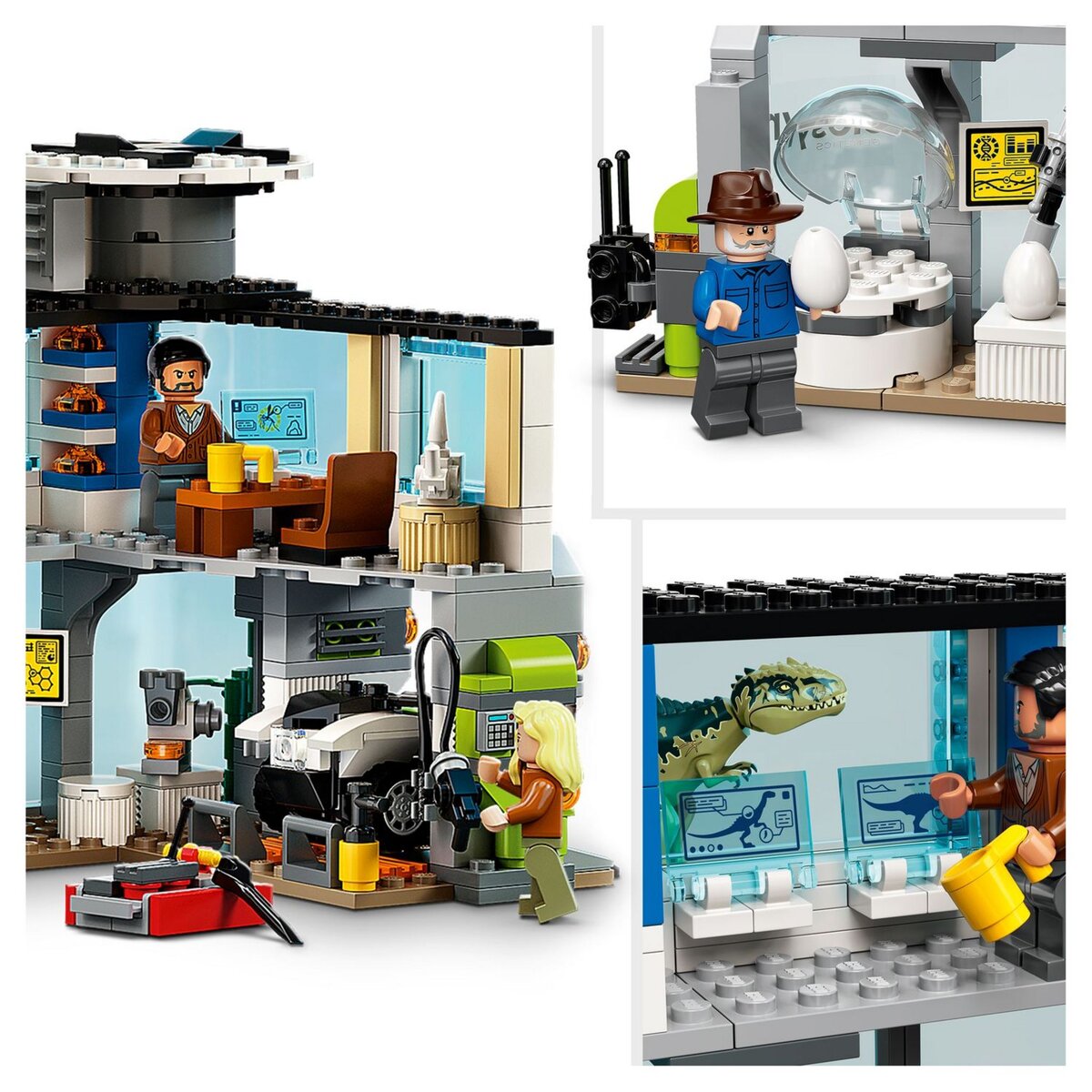 LEGO Jurassic World 76949 L&rsquo;Attaque du Giganotosaurus et du Therizinosaurus, Jouet Dino