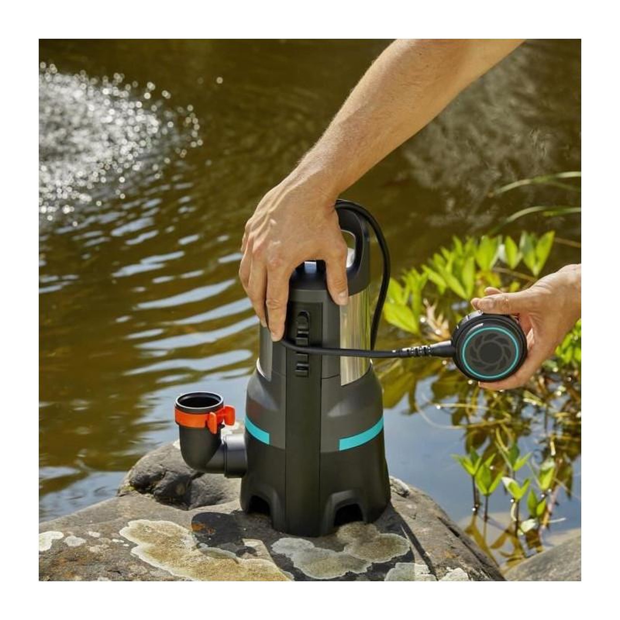 Voir la diapositive 2 : Gardena GARDENA Pompe devacuation eaux chargees 25000