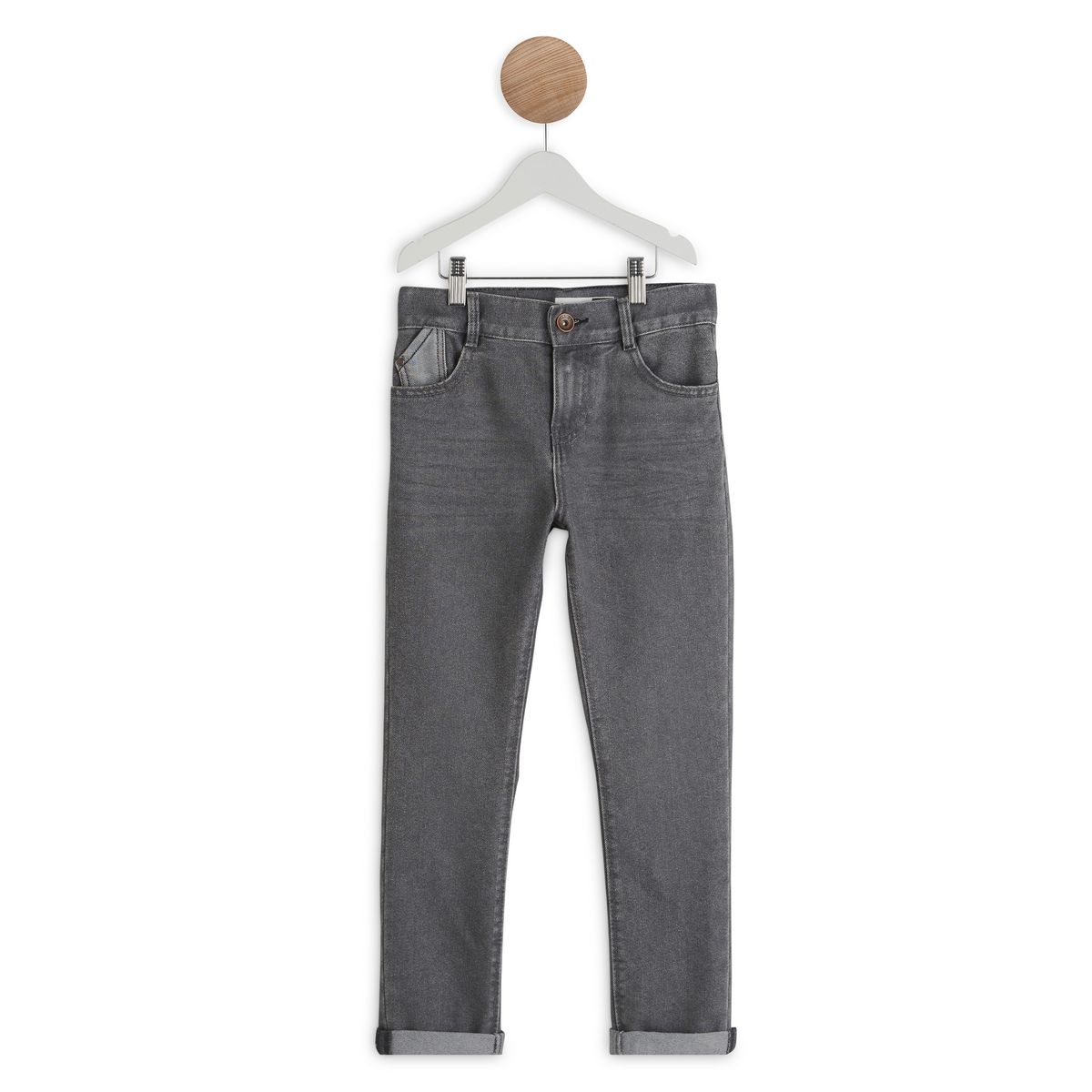 IN EXTENSO Jean denim gris garçon 