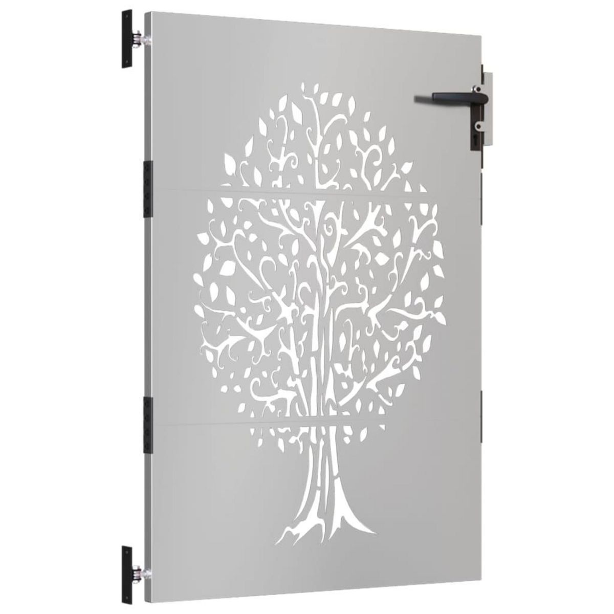 VIDAXL Portail de jardin 85x125 cm acier corten conception de l'arbre