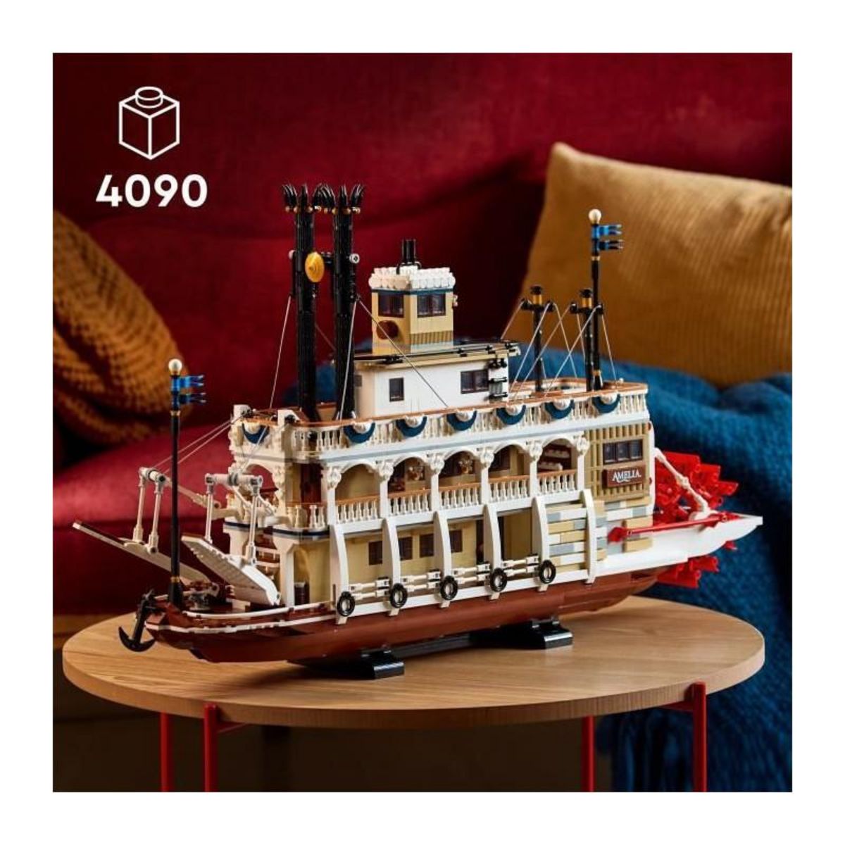 LEGO LEGO Ideas 21356 Le Bateau a Vapeur du Mississippi - Set de Construction pour Adulte
