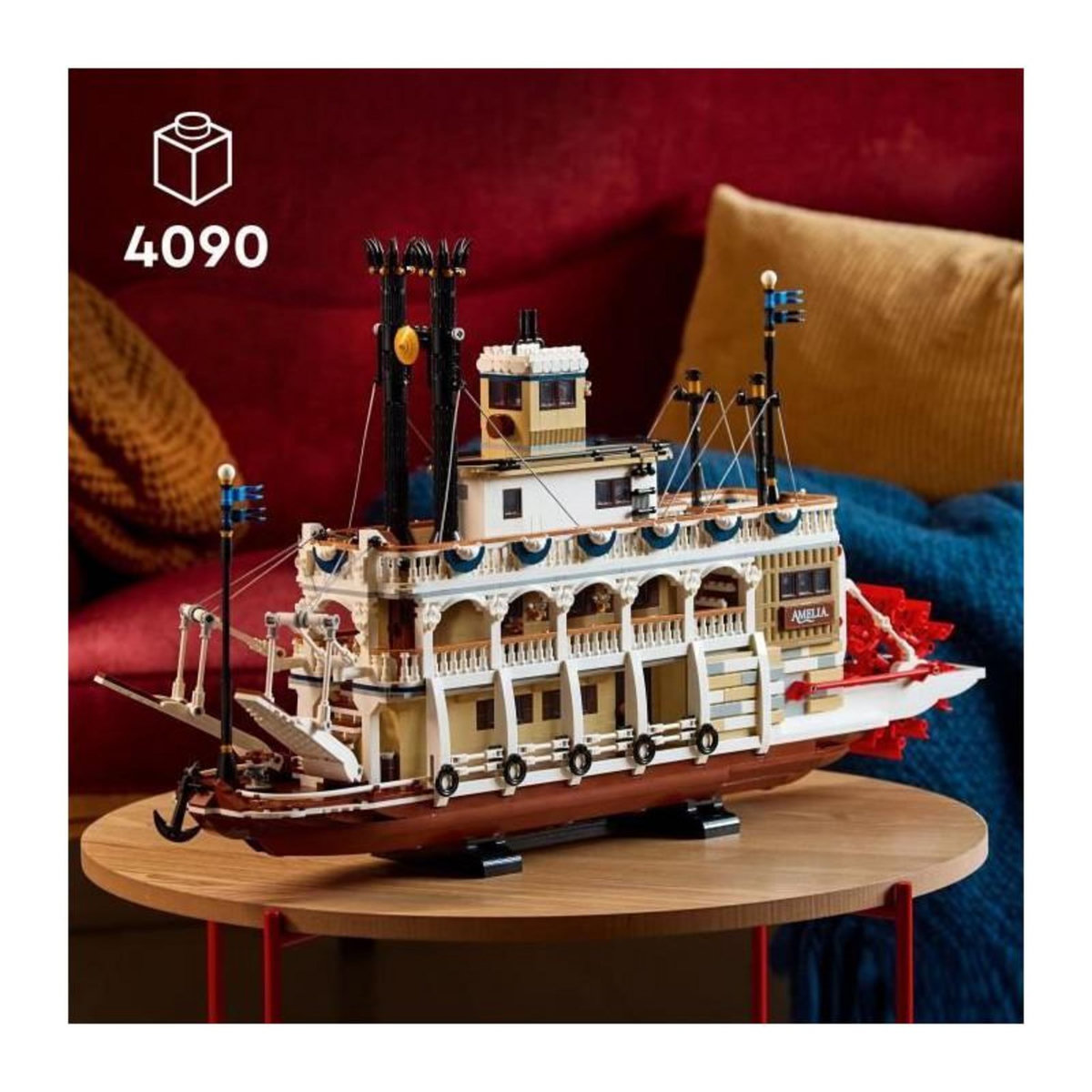 LEGO LEGO Ideas 21356 Le Bateau a Vapeur du Mississippi - Set de Construction pour Adulte