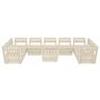 Voir la diapositive 3 : VIDAXL Salon de jardin palette 10 pcs Bois d'epicea impregne