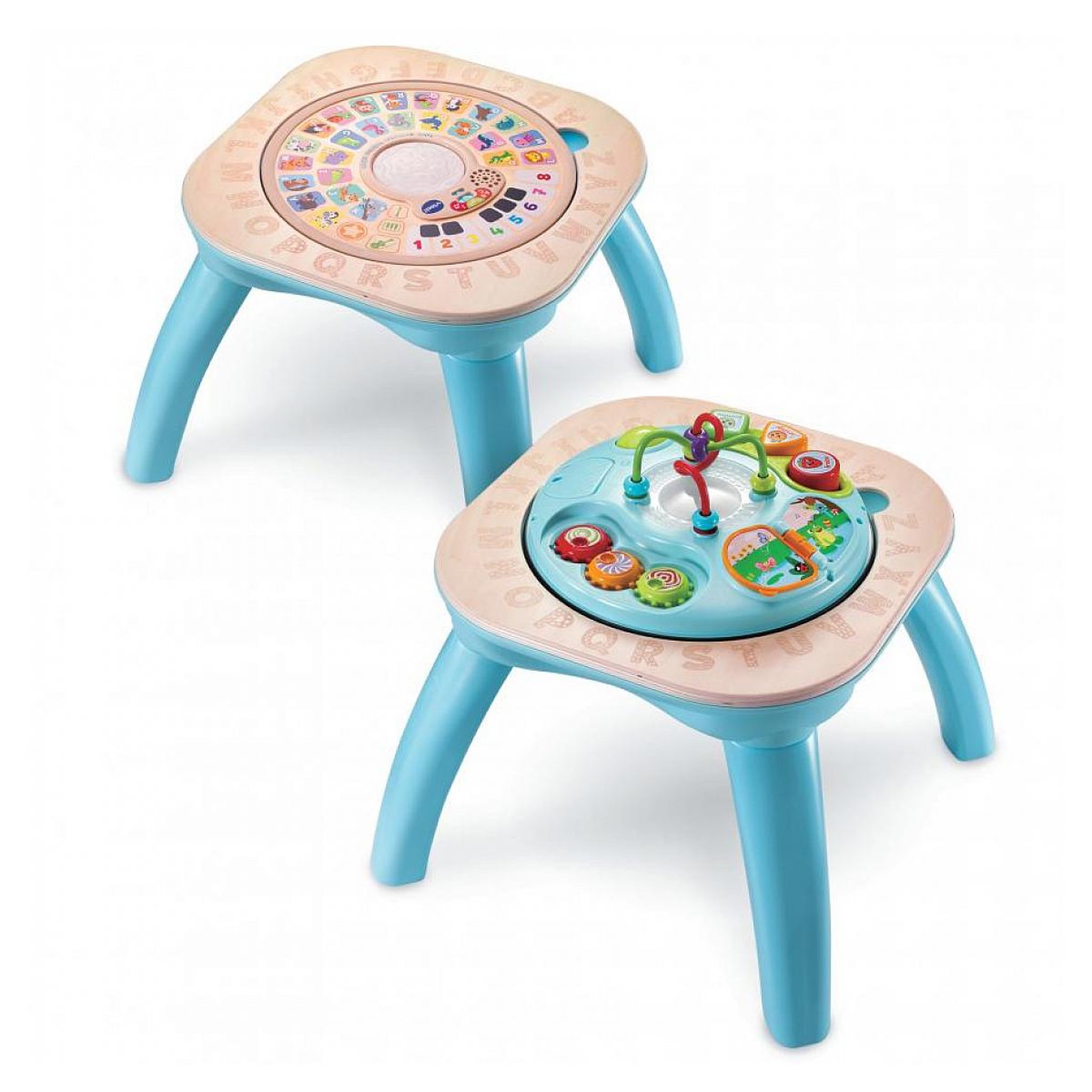 Voir la diapositive 2 : VTECH Table d'activités évolutive en bois certifié FSC® pour enfants de 9 mois à 4 ans