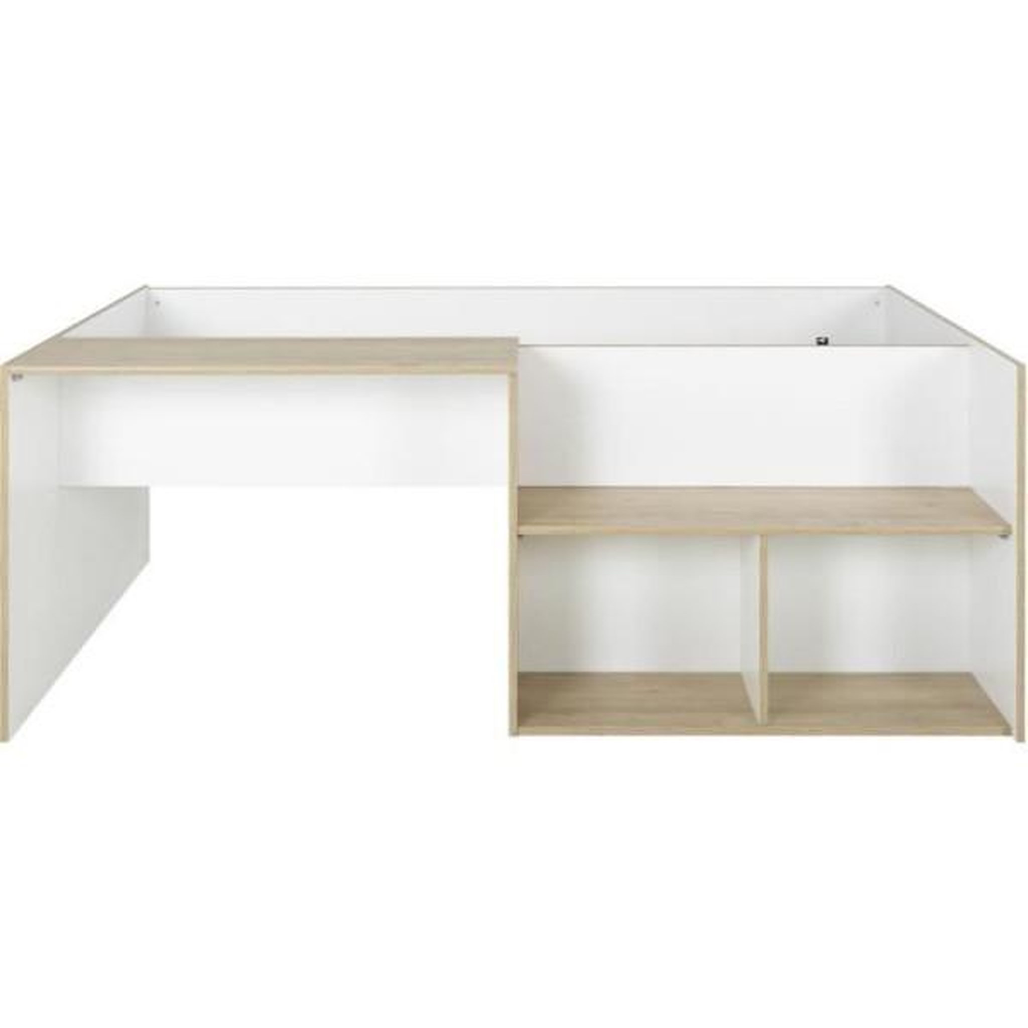 Voir la diapositive 3 : DIAGONE Lit combiné enfant OSCAR - 90 x 190 cm - Chene clair / Blanc - Diagone