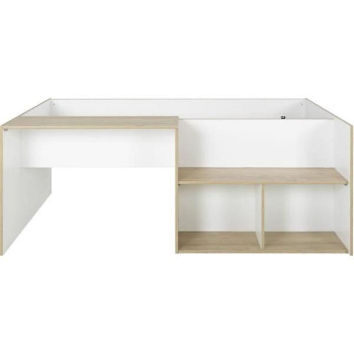 DIAGONE Lit combiné enfant OSCAR - 90 x 190 cm - Chene clair / Blanc - Diagone