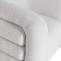 Voir la diapositive 4 : Paris Prix Fauteuil Design Bouclette  Elisa  95cm Crème