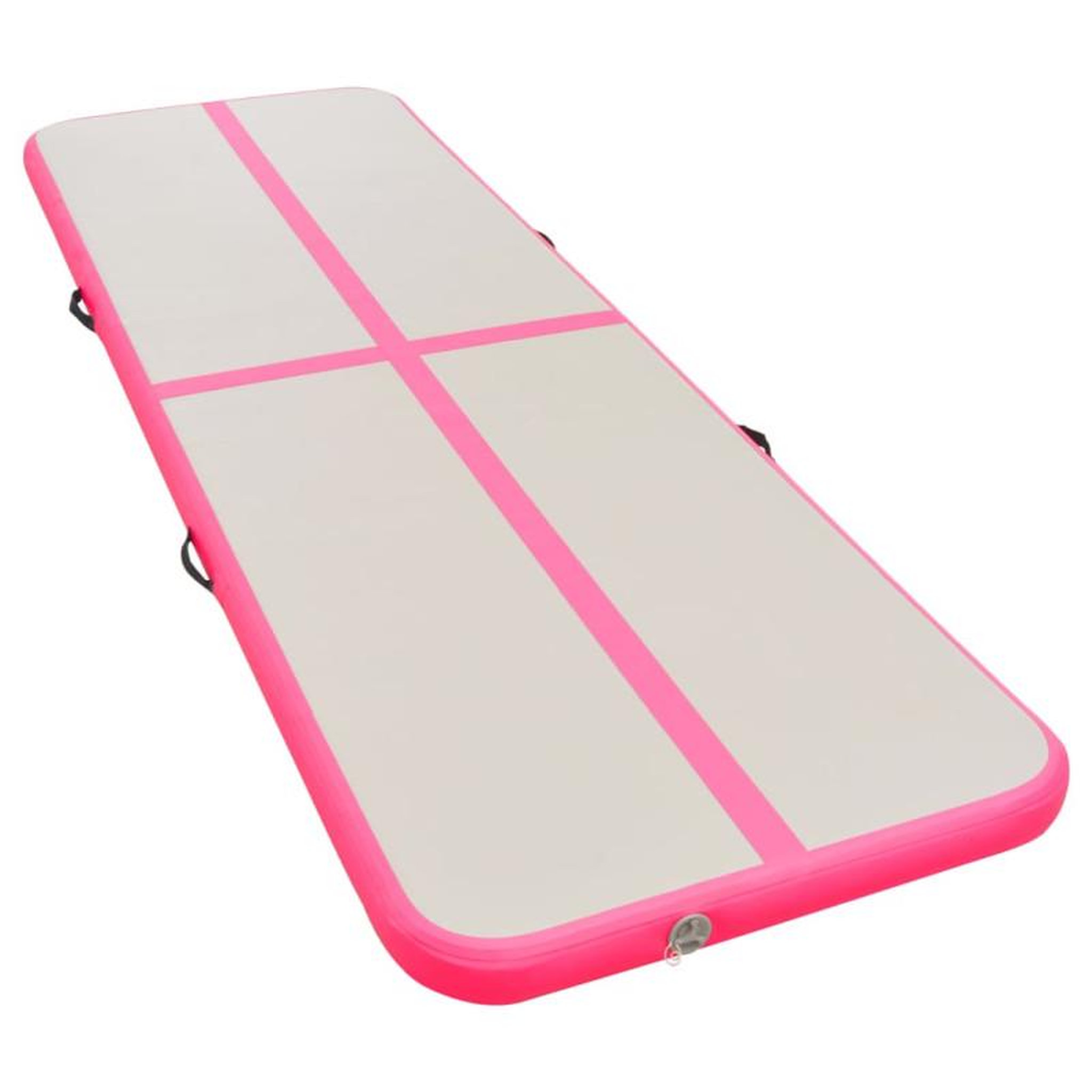 Voir la diapositive 2 : VIDAXL Tapis gonflable de gymnastique avec pompe 600x100x10cm PVC Rose