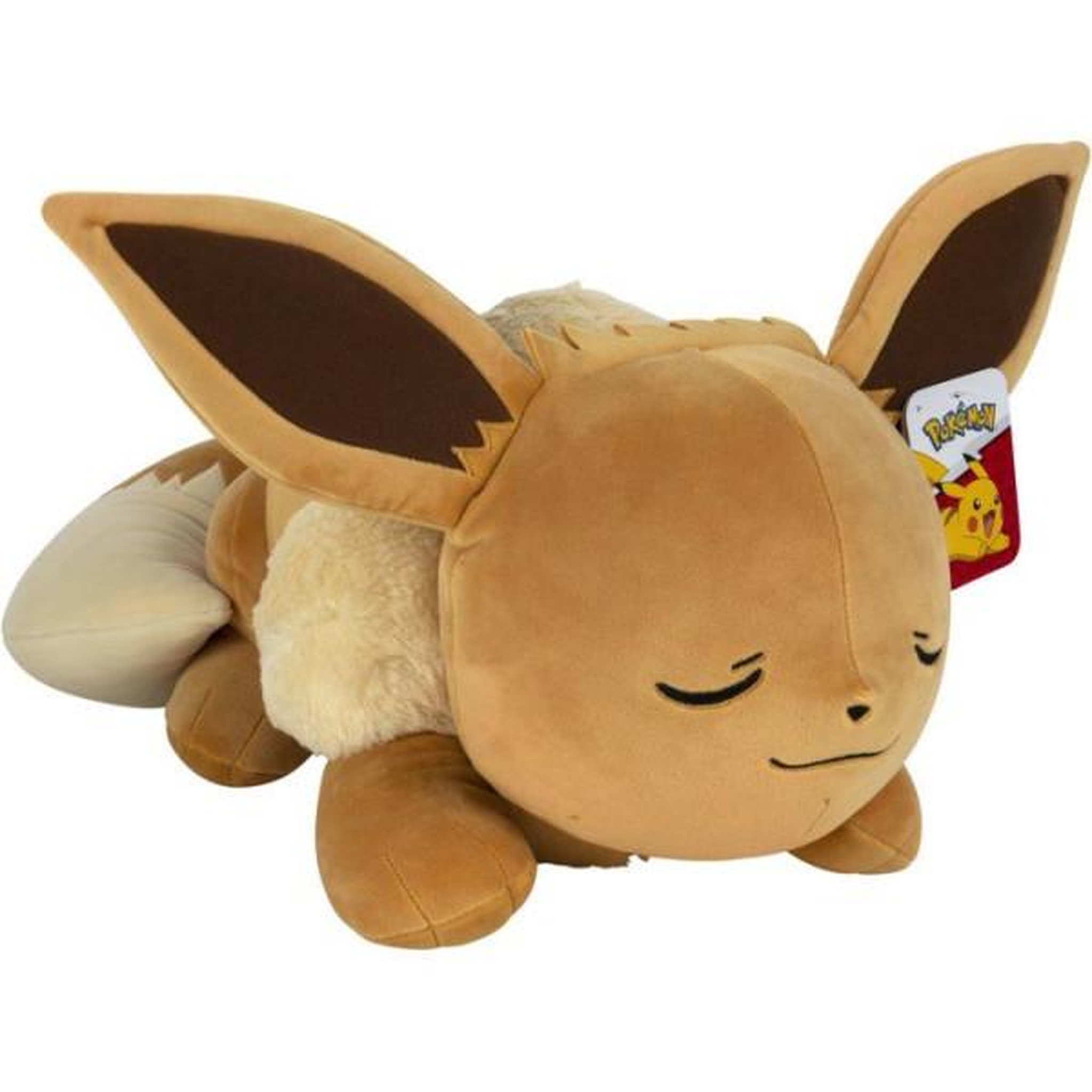 Voir la diapositive 2 : Pokemon Peluche dormante Pokémon Évoli - POKEMON - 45 cm - position endormie - ultra douce