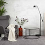 Voir la diapositive 4 : Paris Prix Table Basse Design  Galia  59cm Argent & Noir