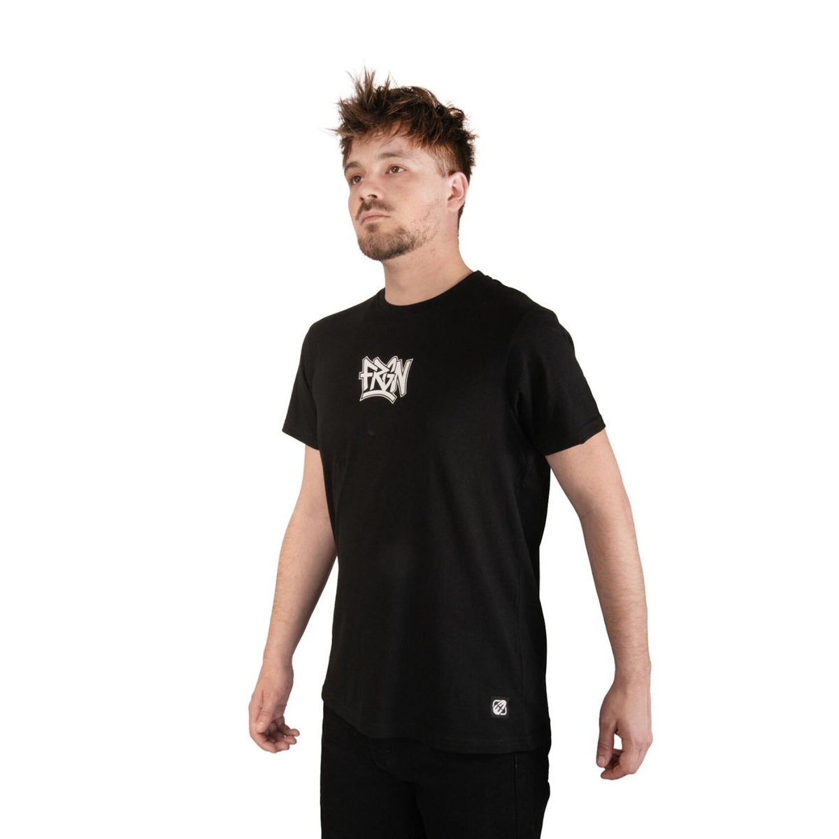FREEGUN T-shirt homme en coton 140GSM imprimé devant et dos Boris