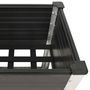 Voir la diapositive 4 : VIDAXL Lit sureleve de jardin avec etagere 75x50x90 cm WPC Gris
