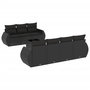 Voir la diapositive 2 : VIDAXL Salon de jardin 8 pcs avec coussins noir resine tressee