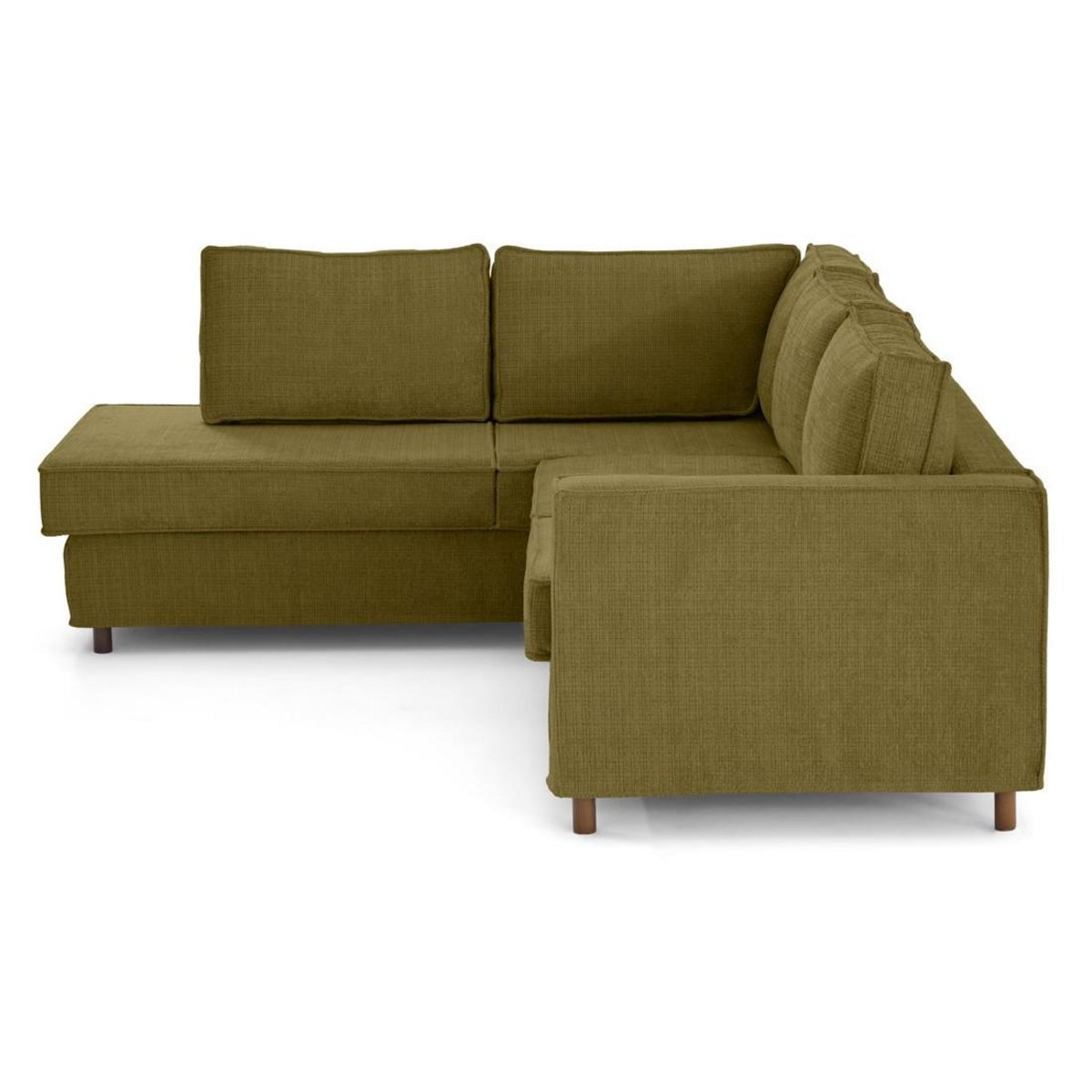 LISA DESIGN Jake - canapé déhoussable d'angle gauche 5 places en velours texturé