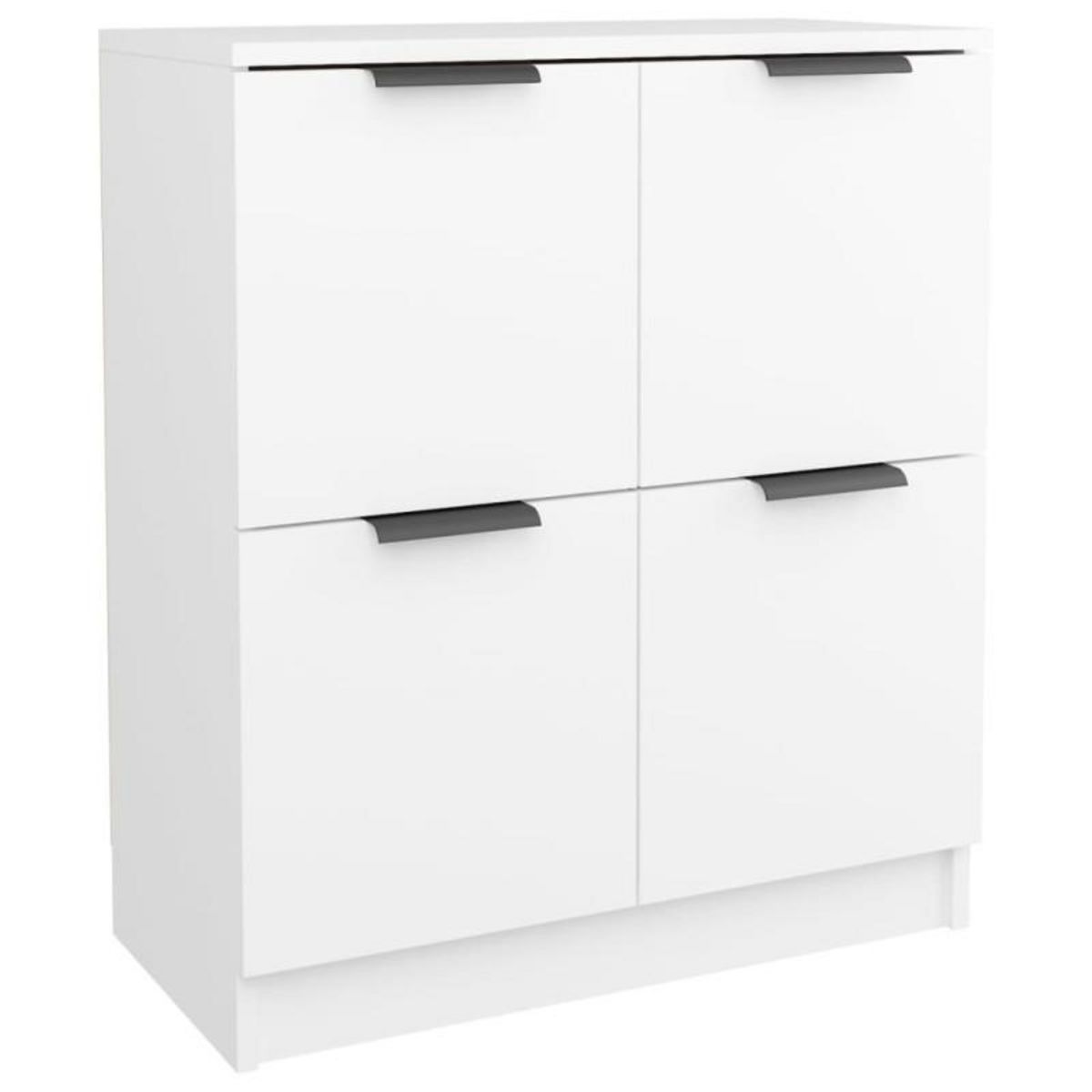 VIDAXL Buffets 2 pcs blanc 60x30x70 cm Bois d ingénierie