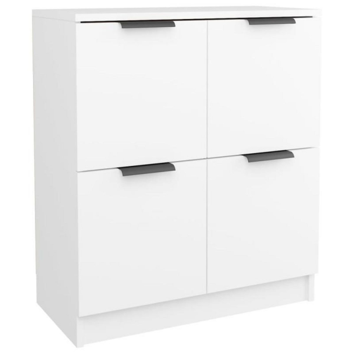 VIDAXL Buffets 2 pcs blanc 60x30x70 cm Bois d ingénierie