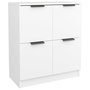 Voir la diapositive 3 : VIDAXL Buffets 2 pcs blanc 60x30x70 cm Bois d ingénierie