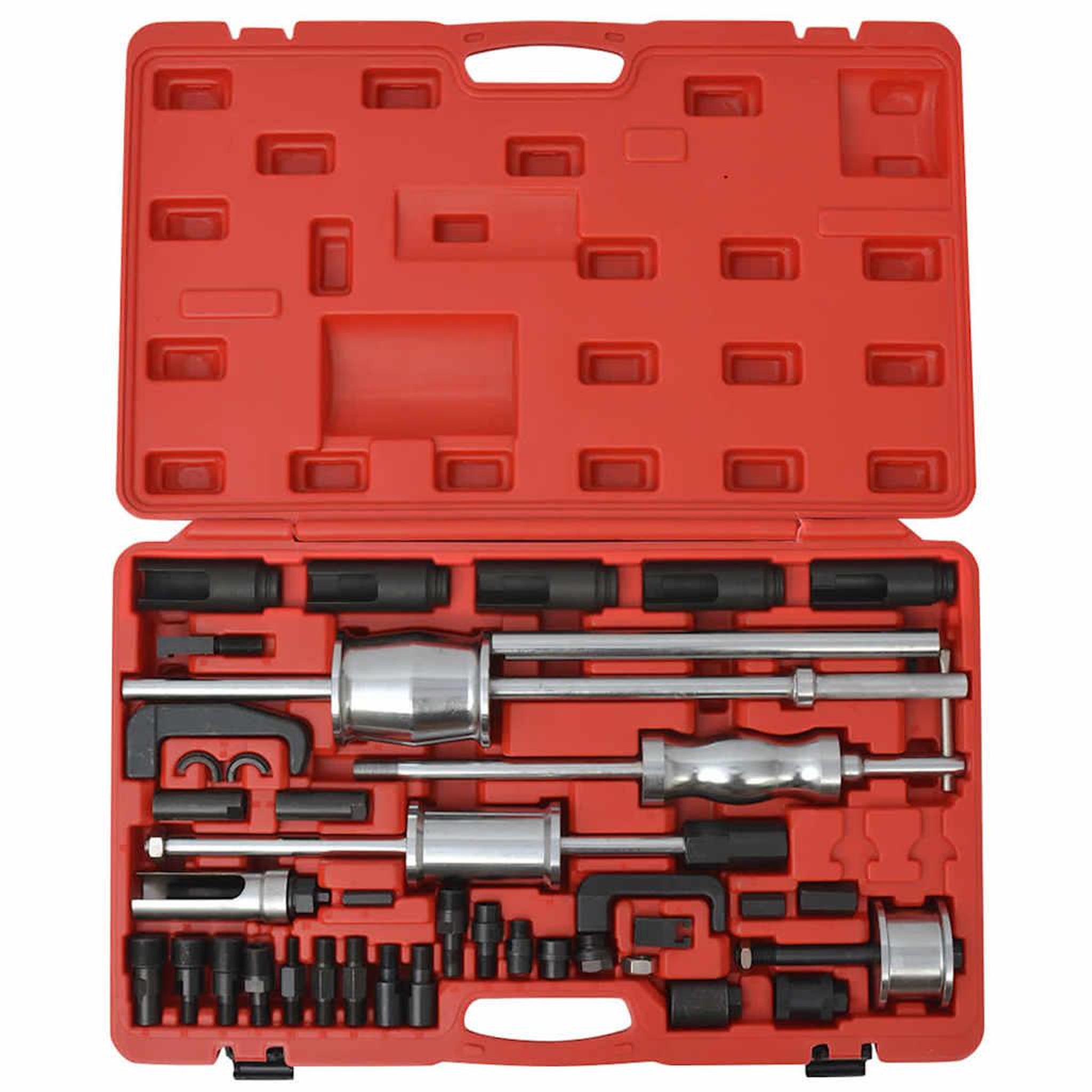 Voir la diapositive 1 : VIDAXL Jeu d'extracteurs d'injecteur diesel acier