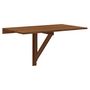 Voir la diapositive 2 : VIDAXL Table murale pliable Chene marron 100x60x56cm Bois d'ingenierie