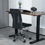 Voir la diapositive 6 : VINSETTO Vinsetto Chaise de bureau ergonomique hauteur réglable piètement chromé pivotant 360° revêtement gris foncé