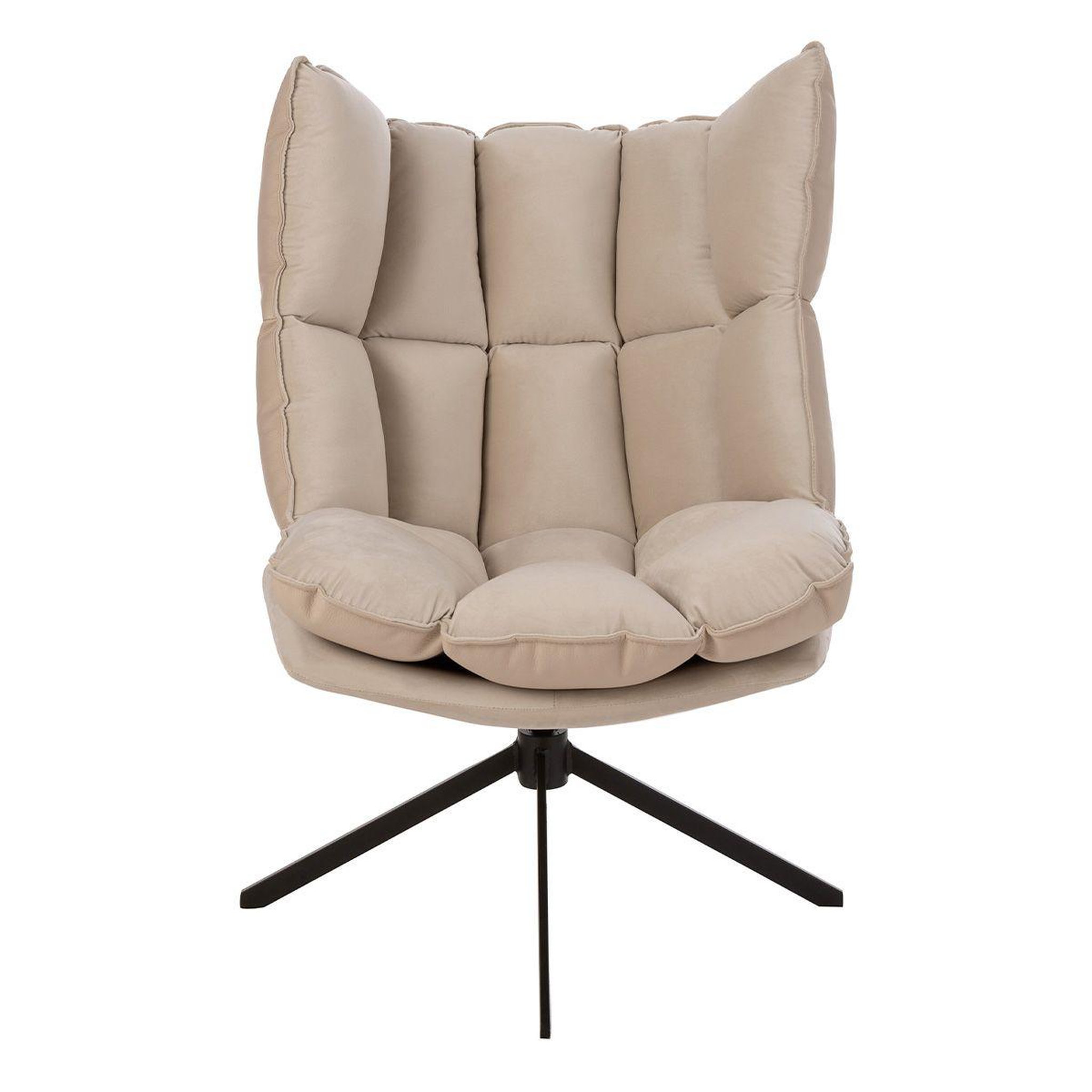 Voir la diapositive 2 : J-LINE Fauteuil design avec coussin  relax  92cm beige