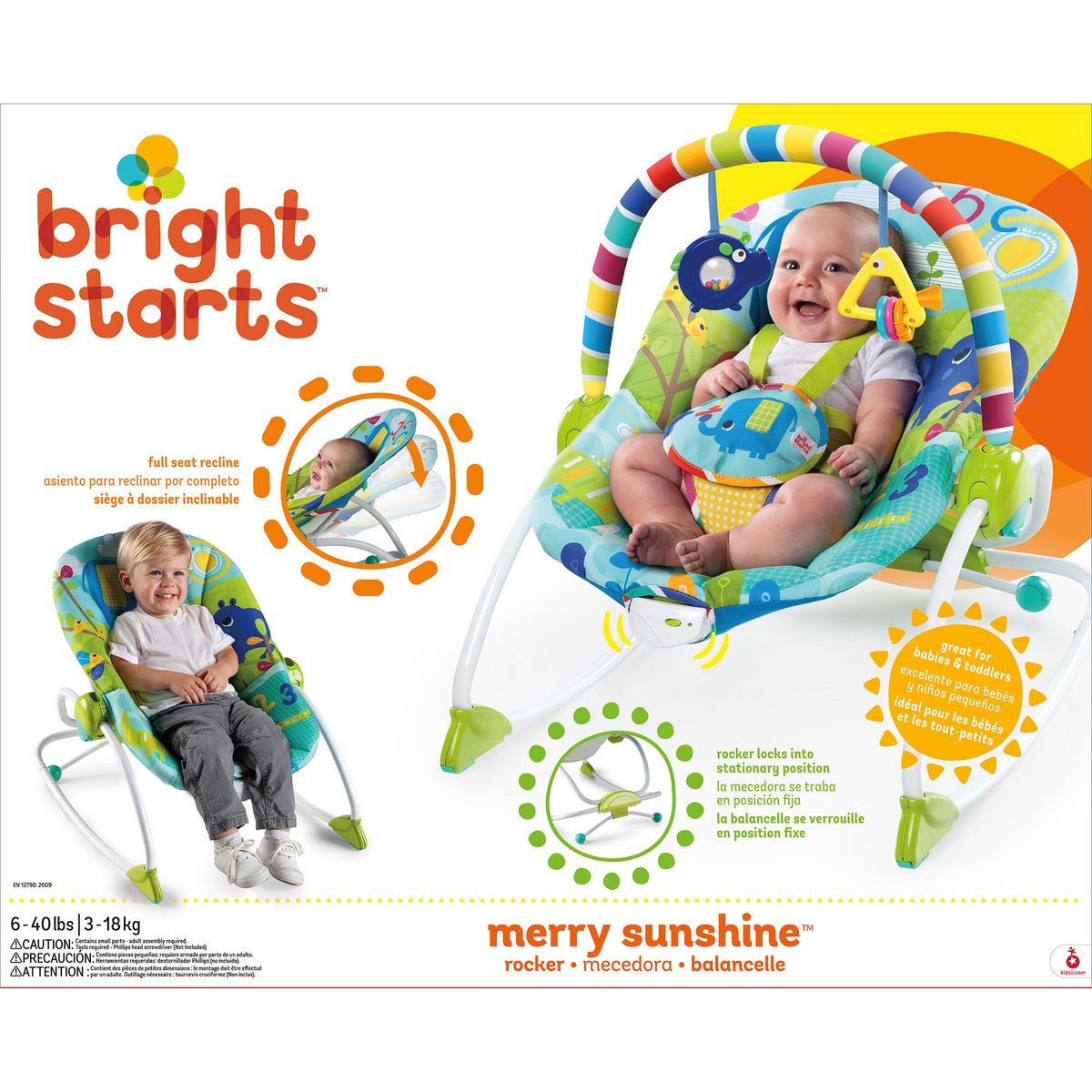 Bright Starts Transat balancelle évolutif Merry Sunshine