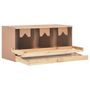 Voir la diapositive 4 : VIDAXL Pondoir 3 compartiments 96x40x45 cm bois de pin massif