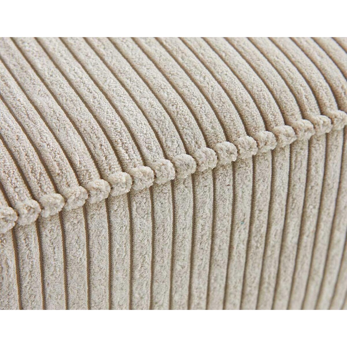 LISA DESIGN Charlie - pouf - pieds hauts - en velours côtelé