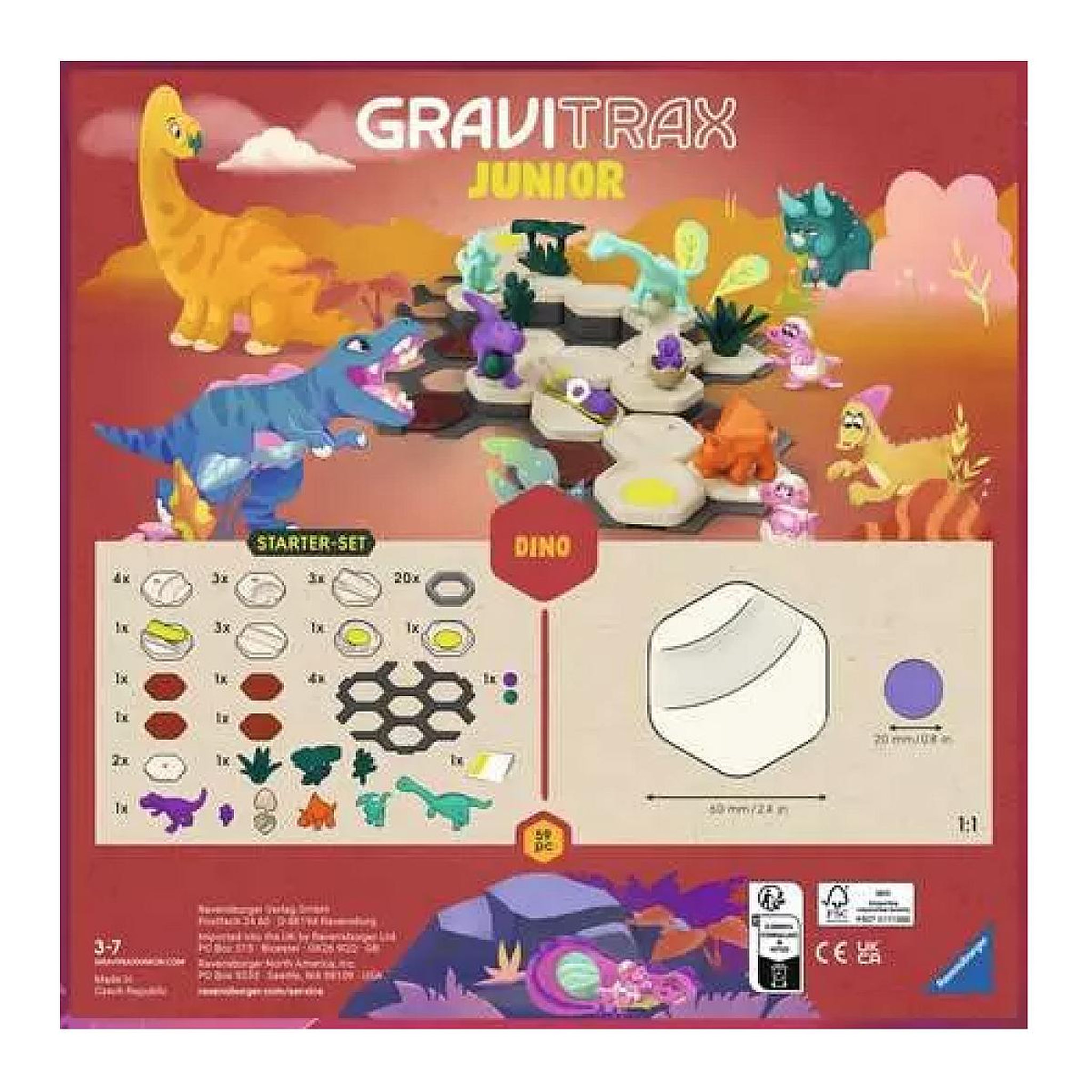Voir la diapositive 2 : RAVENSBURGER Junior Starter Set Little Dino