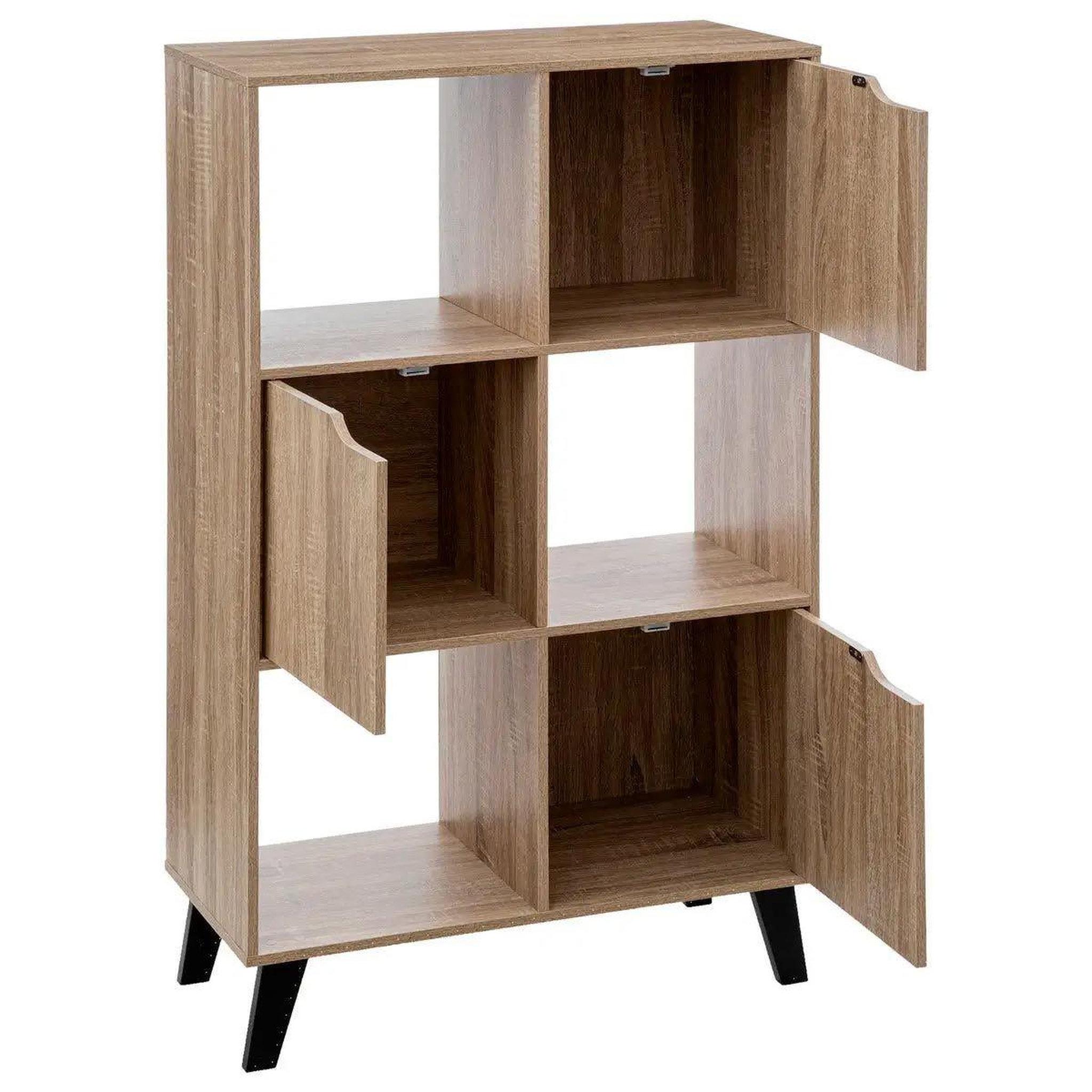 Voir la diapositive 2 : FIVE Étagère 6 cases design  mix n'modul  113cm naturel