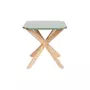 Leitmotiv Table d'appoint scandinave en bois Miste - L. 60 x H. 40 cm - Vert d'eau