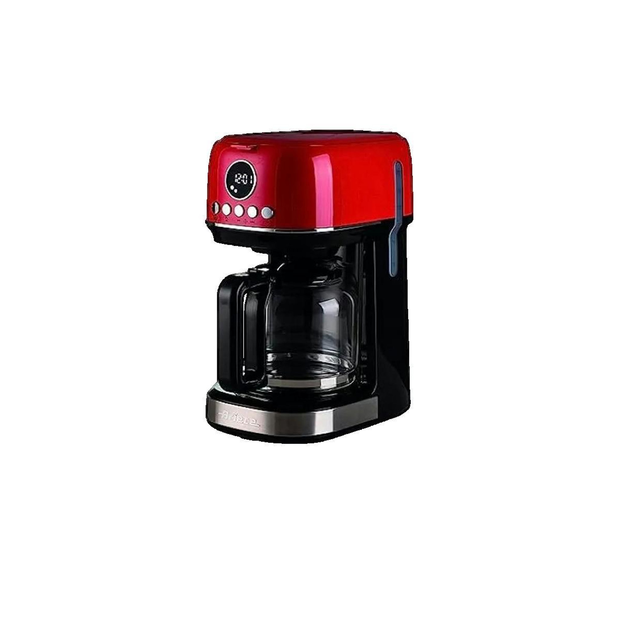 ARIETE Cafetière Ariete 1396 rouge avec écran LCD et carafe en verre trempé