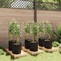 Voir la diapositive 3 : VIDAXL Cages a tomates avec sacs a plantes 6 pcs 116 cm acier et PP