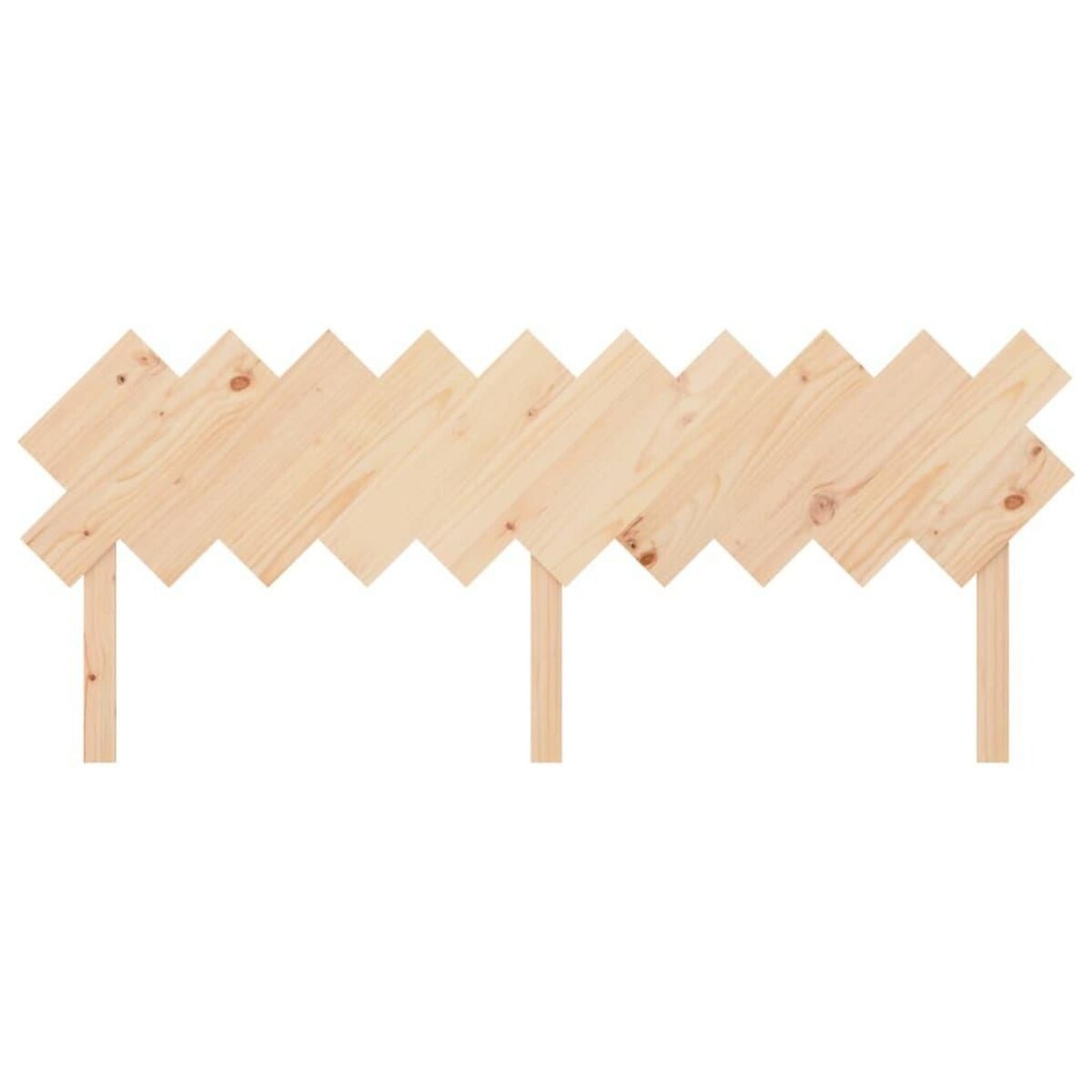 VIDAXL Tete de lit 196x3x80,5 cm Bois massif de pin