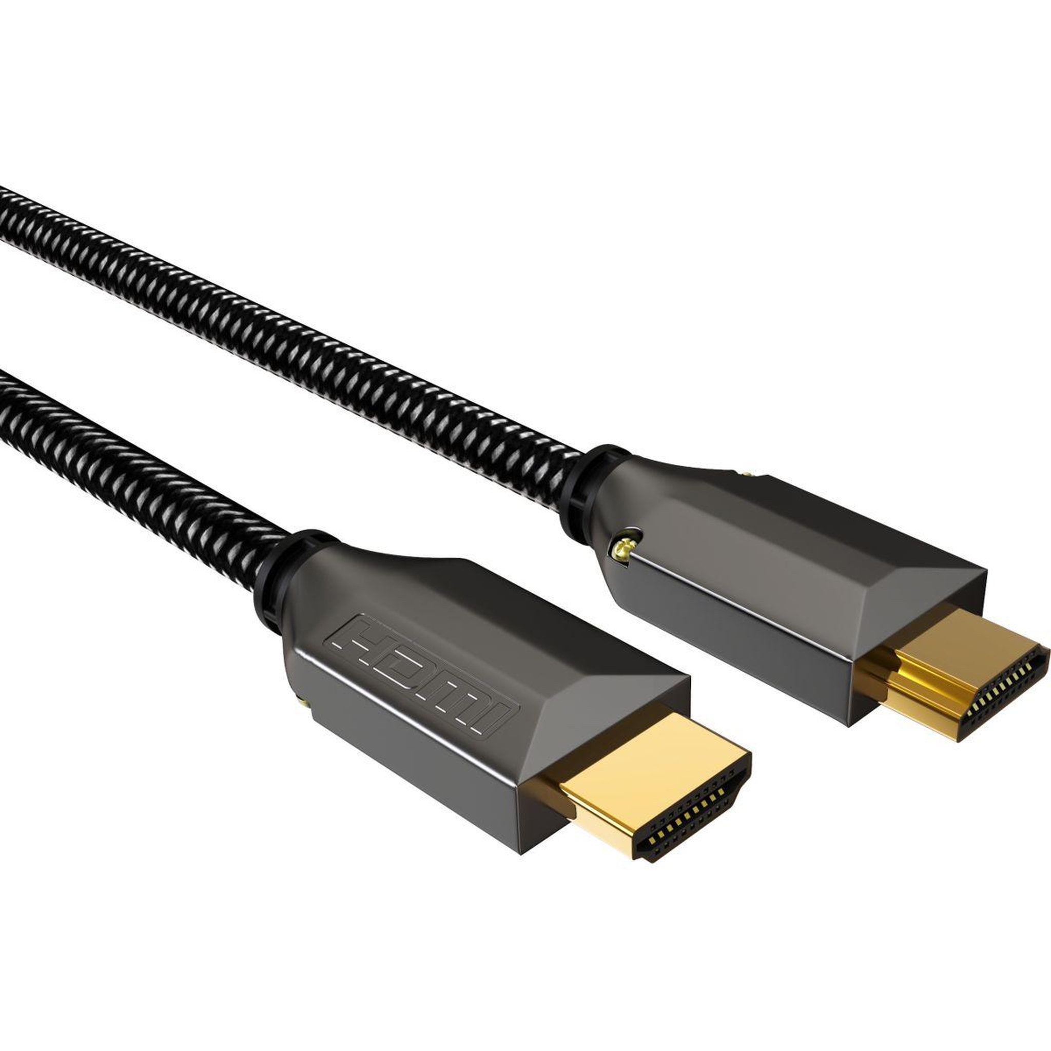 Voir la diapositive 1 : ADEQWAT Câble HDMI 2.1/48Gpbs 3M Noir