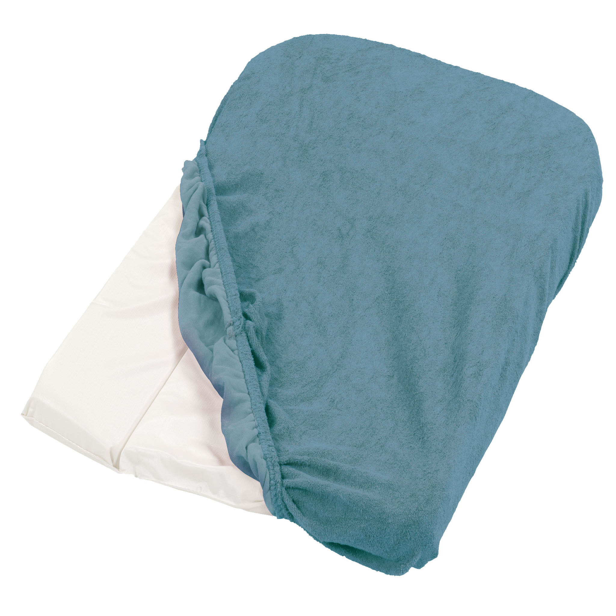 Voir la diapositive 1 : TINEO Lot de 2 housses pour matelas à langer en éponge 60 x 34 cm