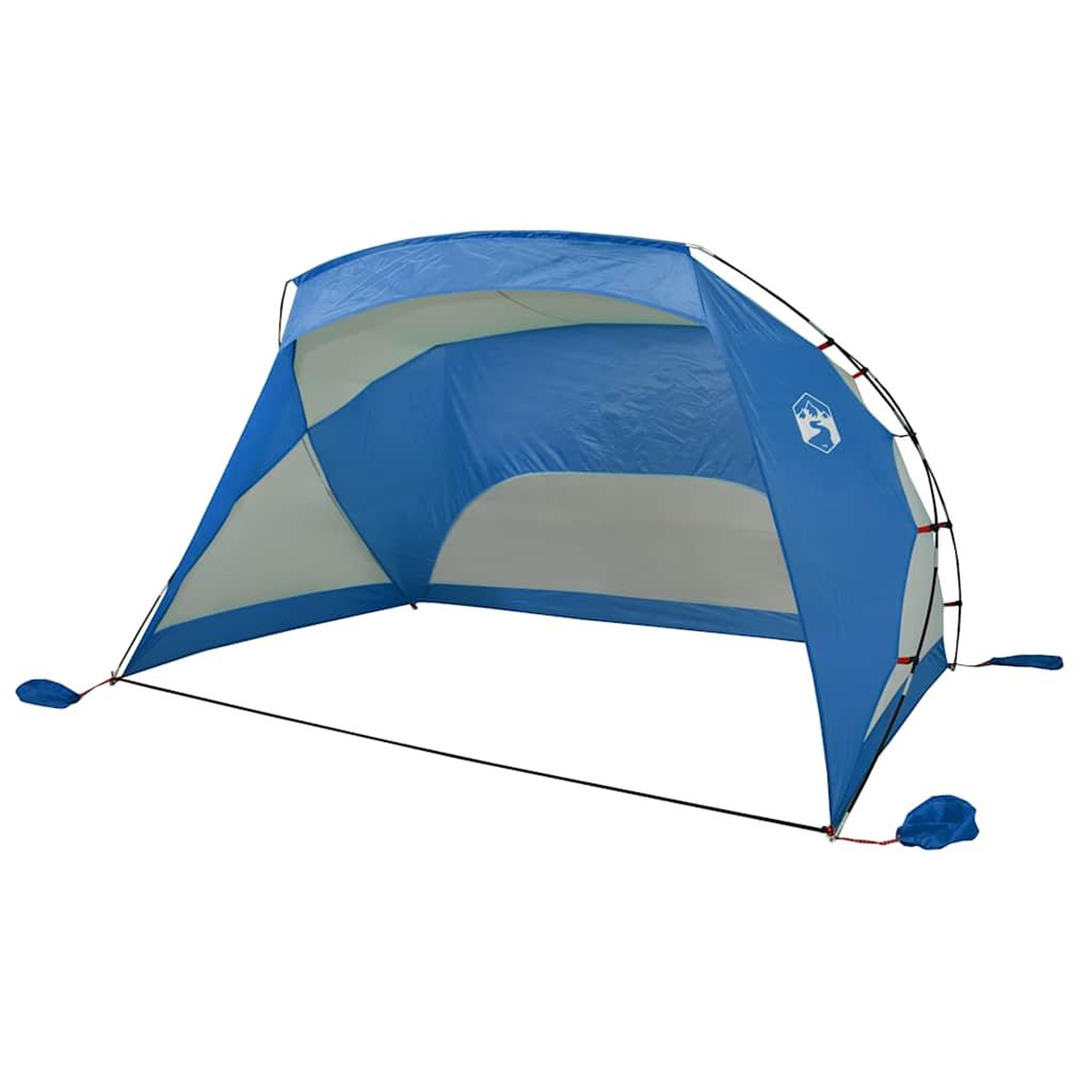 Voir la diapositive 4 : VIDAXL Tente de plage bleu azure 274x178x170/148 cm 185T polyester