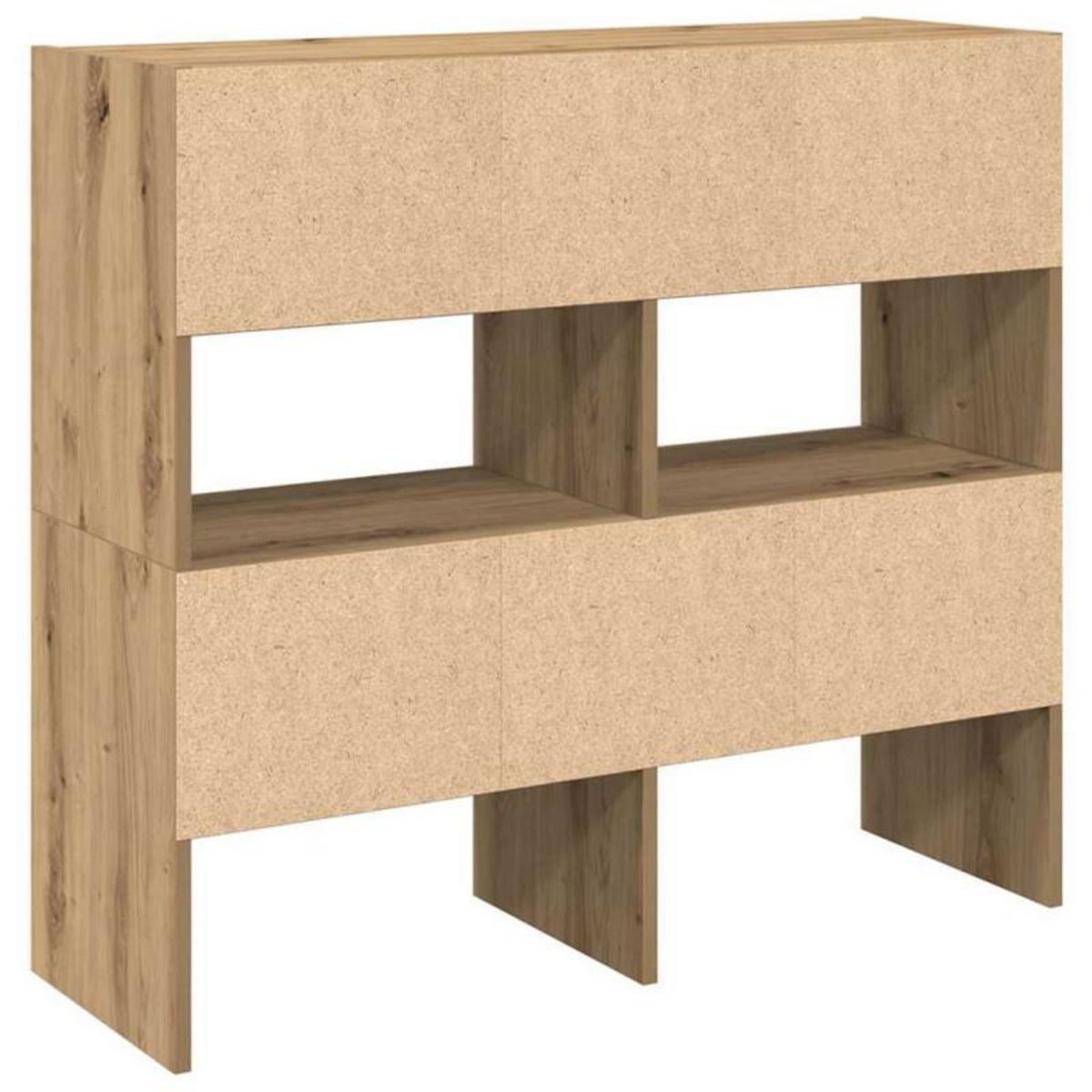VIDAXL Étagères à chaussures empilables 2 pcs chêne artisanal