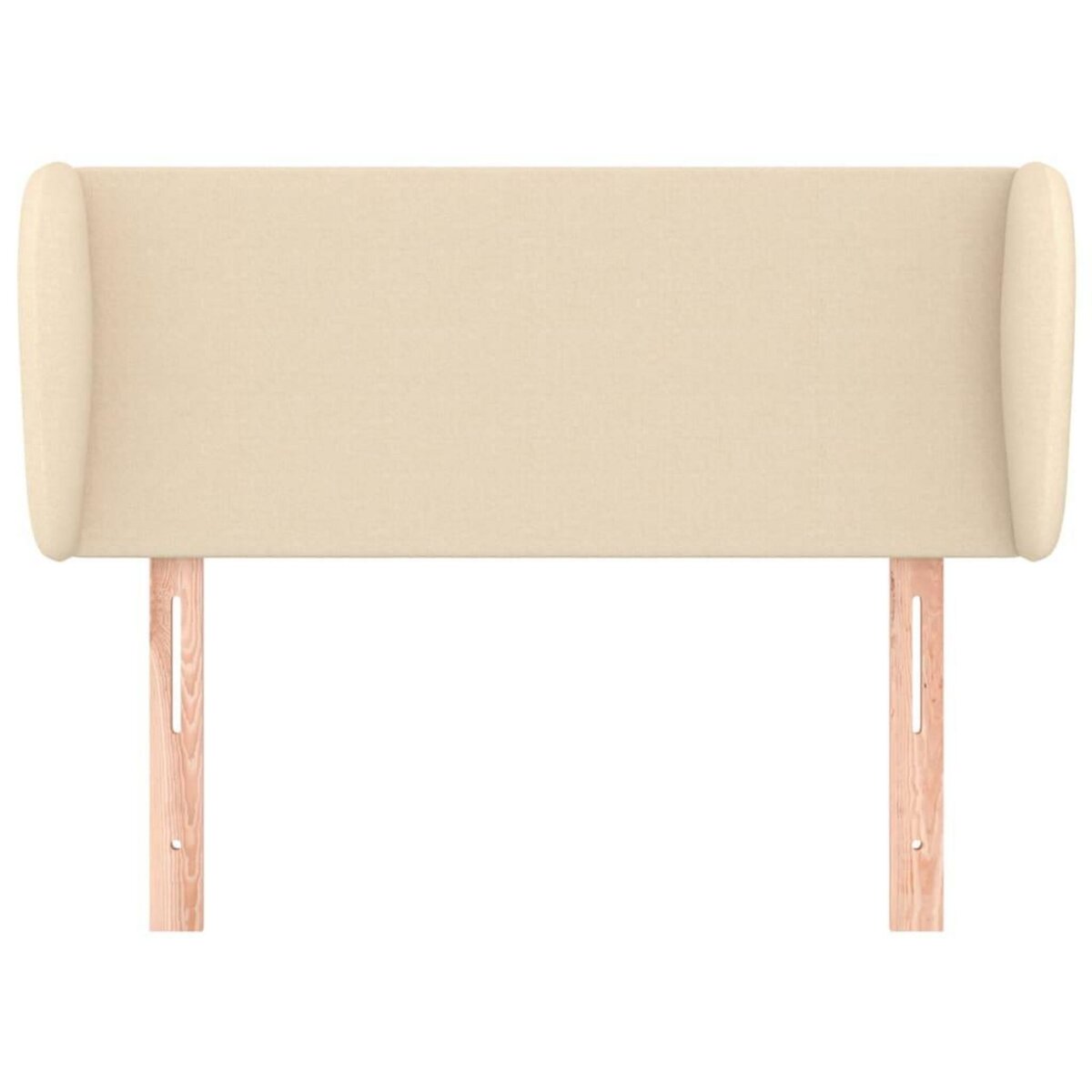 VIDAXL Tete de lit avec oreilles Creme 93x23x78/88 cm Tissu