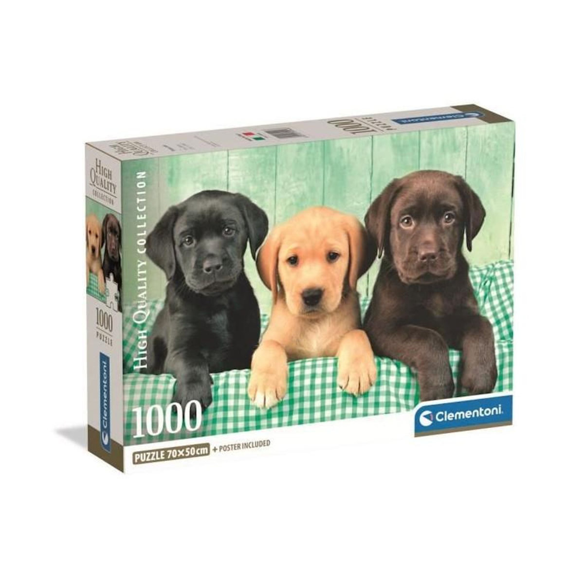 CLEMENTONI Puzzle 1000 pièces Compact – Three Labs – Clementoni – Adulte 14+ ans