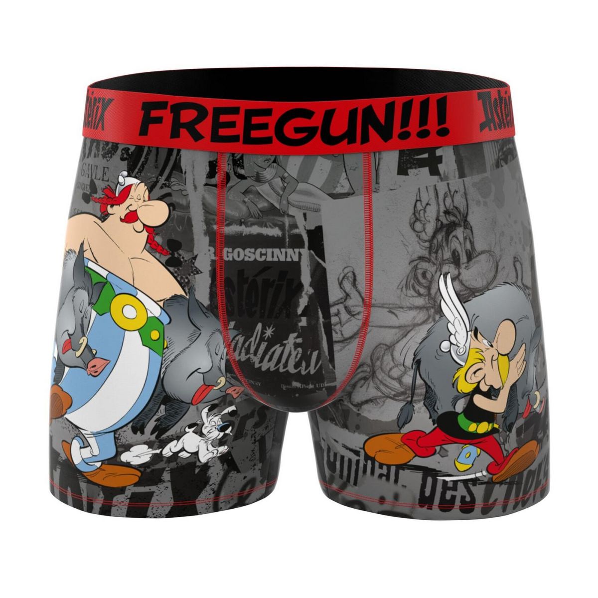FREEGUN Lot de 4 boxers enfant Asterix