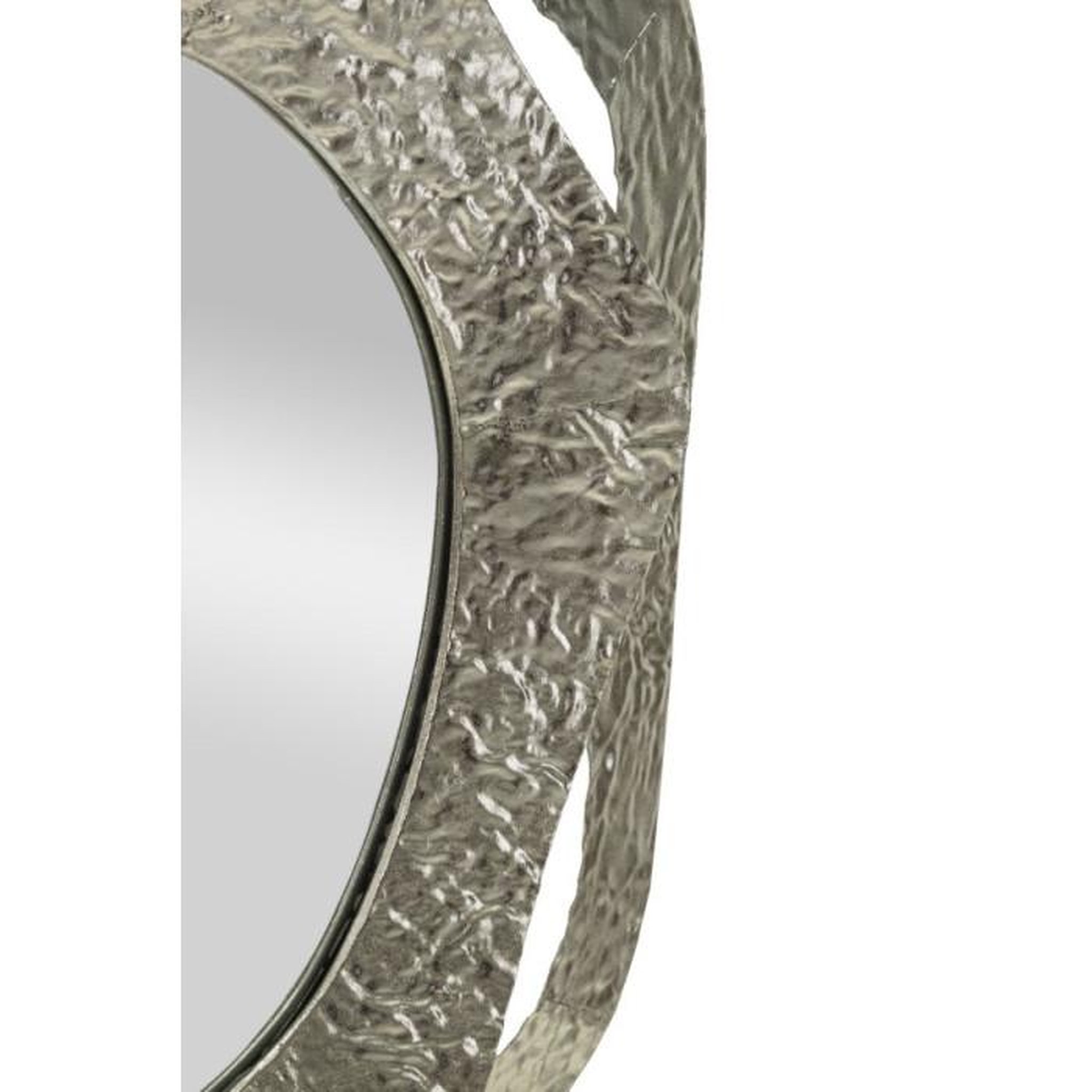 Voir la diapositive 3 : Paris Prix Miroir Mural Design  Aury  75cm Argent