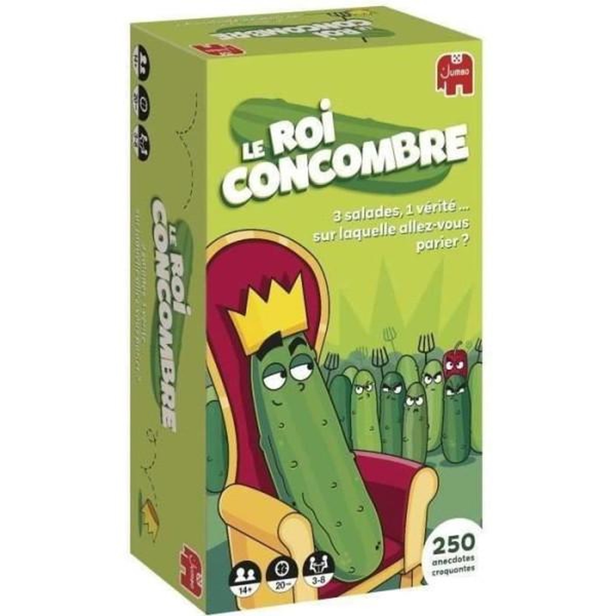 Dujardin LE ROI CONCOMBRE - Jeu de société - DUJARDIN - Identifiez les anecdotes authentiques dans ce jeu de réflexion amusant !