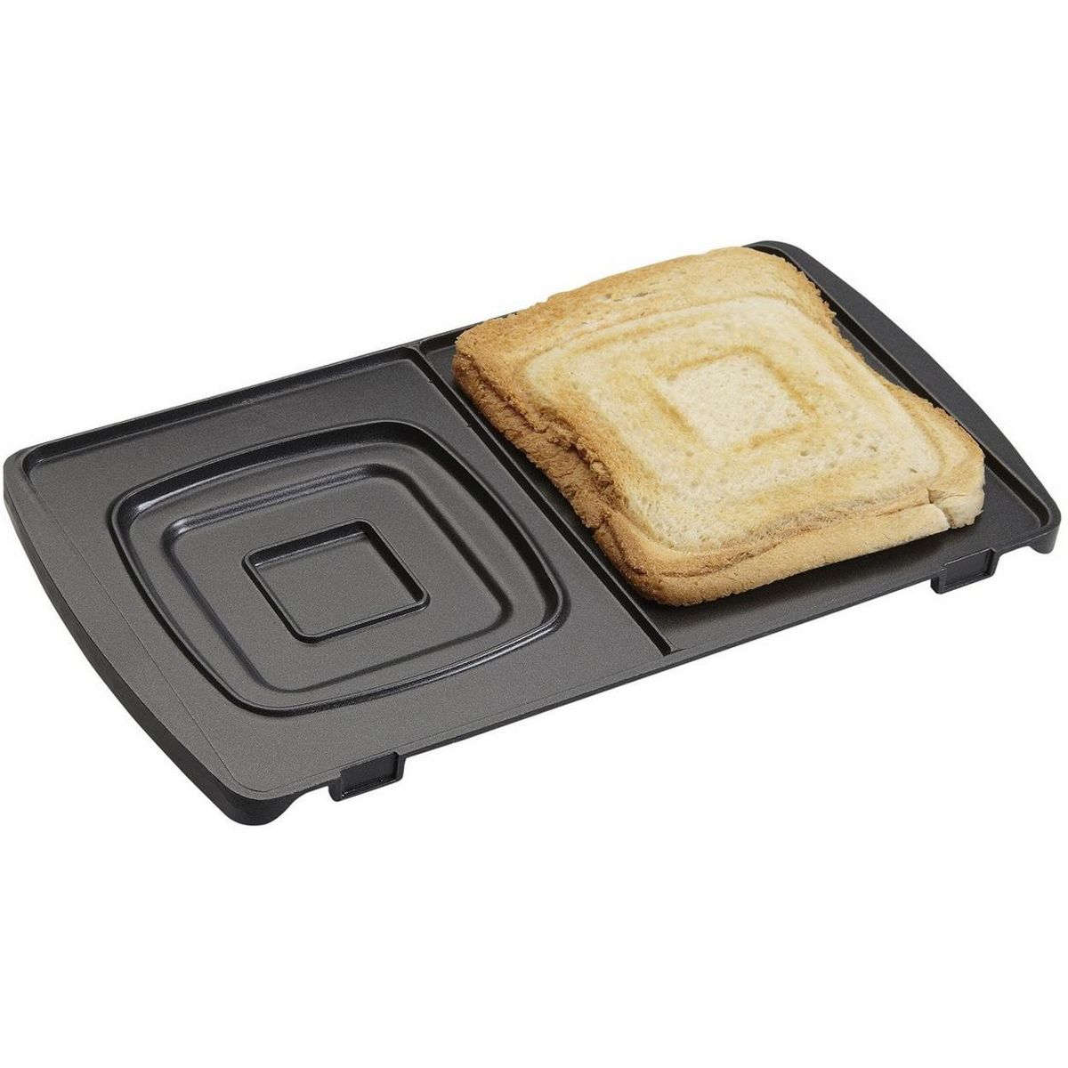 Bestron Croque-gaufre-grill 3en1 760w noir - asm8010