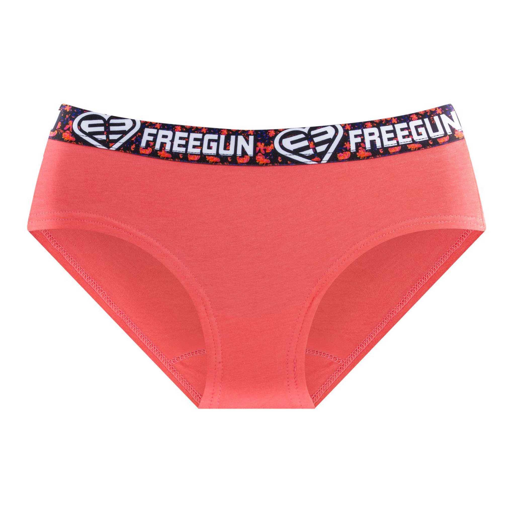 Voir la diapositive 3 : FREEGUN Lot de 3 culottes fille en coton Origami