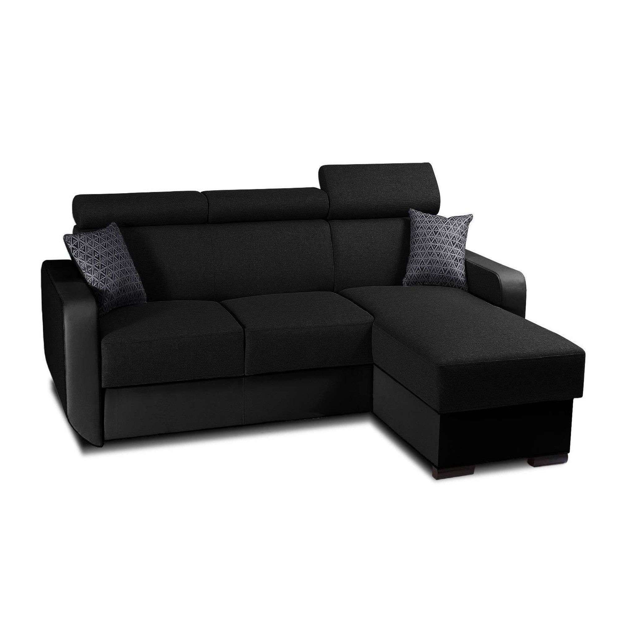 LISA DESIGN Dustin - canapé d'angle réversible - 4 places - convertible ...