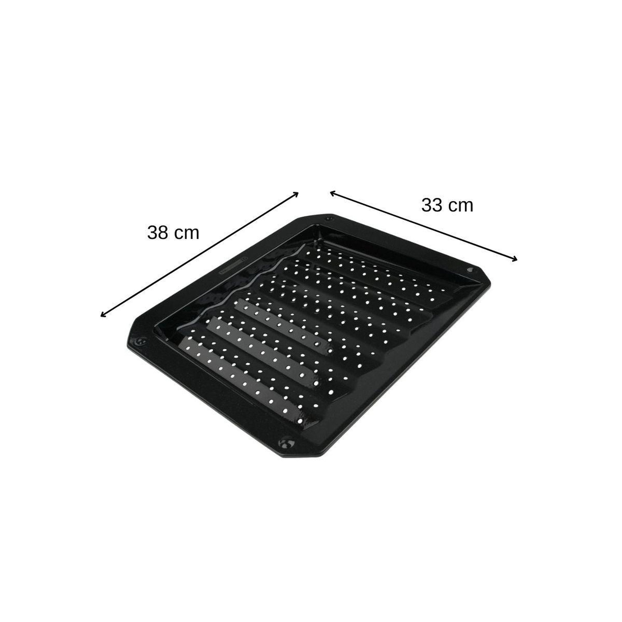 Voir la diapositive 3 : FM PROFESSIONAL Plaque ondulée et perforée pour four et barbecue en tôle 38 x 33 cm fm professional barbecue