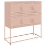 Voir la diapositive 2 : VIDAXL Buffet rose 100,5x39x107 cm acier