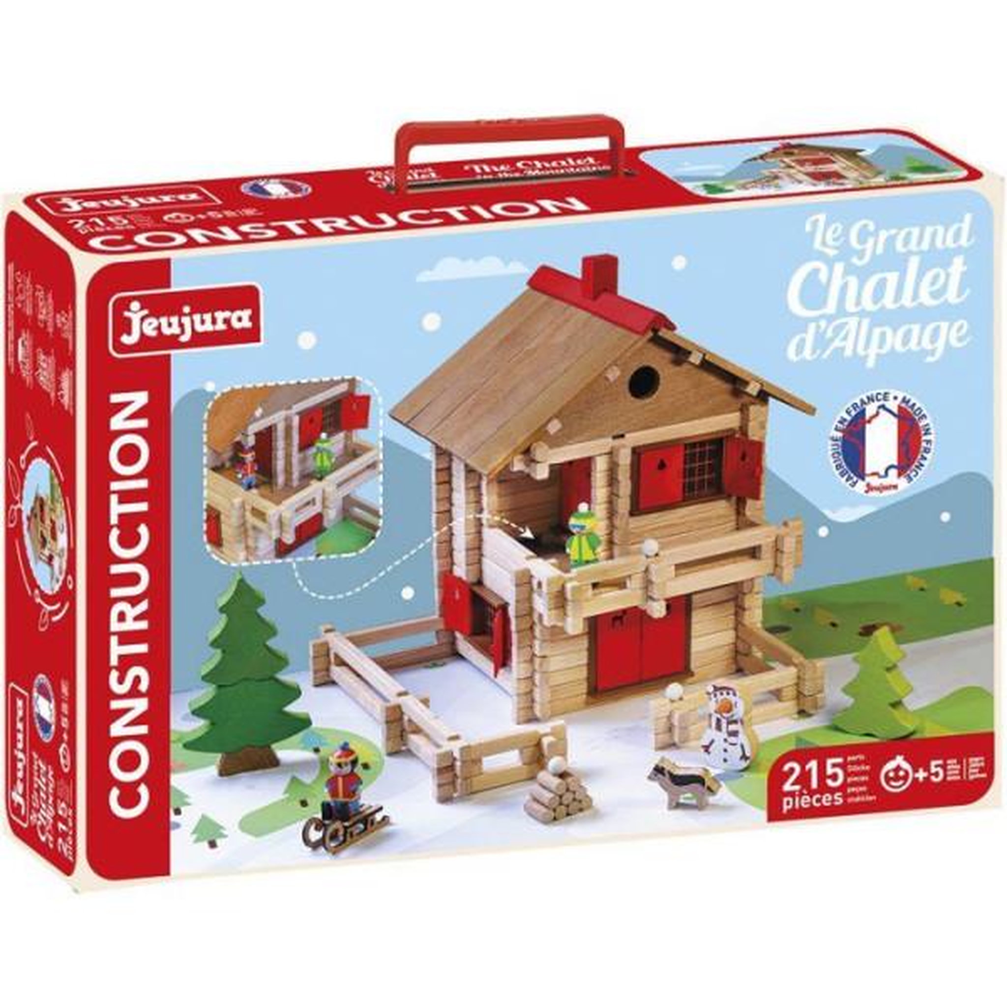 Voir la diapositive 3 : JeuJura JEUJURA - Construction en bois - Le grand chalet d'alpage - 215 pieces - Des 5 ans