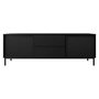 Voir la diapositive 3 : BEST MOBILIER Girona - meuble tv - noir - 2 portes et 2 tiroirs - 174 cm